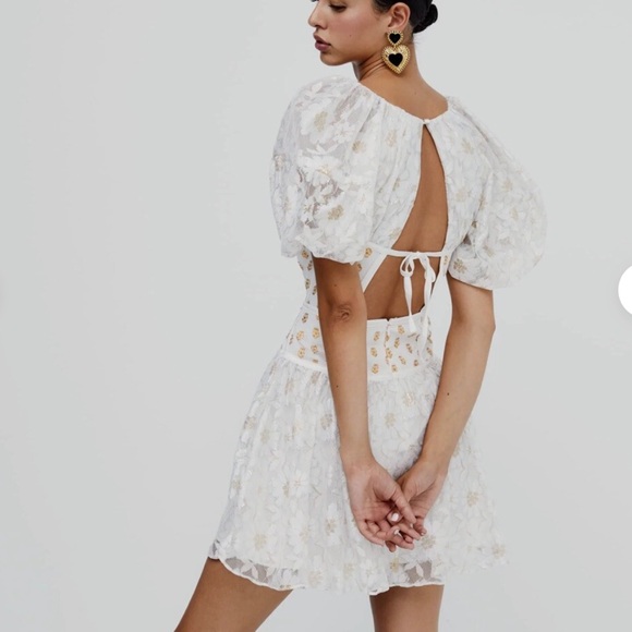 For Love And Lemons Lupita Mini Dress Size S - Picture 3 of 14